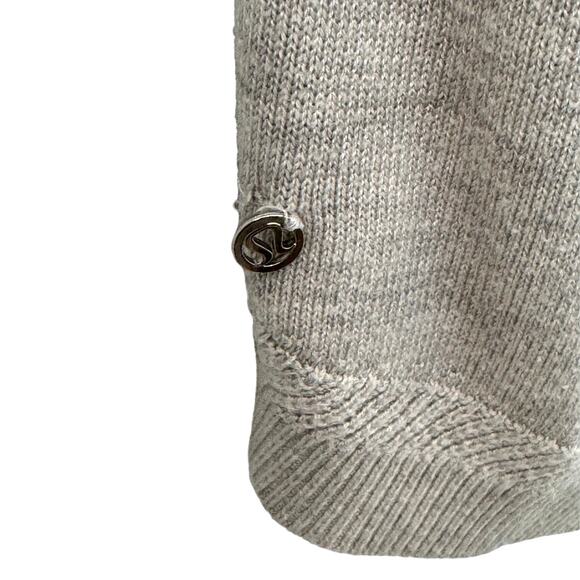 Lululemon Unity Drop Back Sweater in Heathered Silver Ice - Picture 8 of 11